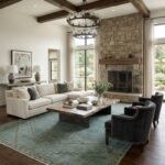Vintage Style Wool Oushak Rug | Hand Knotted Carpet view 12