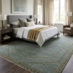 Vintage Style Wool Oushak Rug | Hand Knotted Carpet view 1