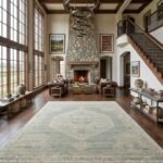 Indian Handmade Oushak Carpets | Hand Knotted Luxury Rugs view 19