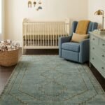 Vintage Style Wool Oushak Rug | Hand Knotted Carpet view 9