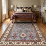 Hand Knotted Wool Oushak Rug | Heritage Inspired Carpet view 15