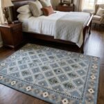 Indian Hand Tufted Wool Rug | Artisan Handmade Carpet view 16
