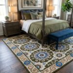 Hand Tufted Wool Area Rug | Custom Handmade Carpet view 3
