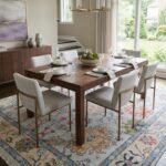 Elegant Hand Knotted Wool Oushak Carpet | Luxury Interior Rug view 6
