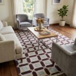 Traditional Hand Knotted Oushak Carpet | Premium Wool Rug view 11