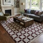 Traditional Hand Knotted Oushak Carpet | Premium Wool Rug view 7