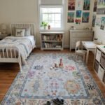Elegant Hand Knotted Wool Oushak Carpet | Luxury Interior Rug view 3