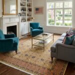 Large Hand Knotted Wool Oushak Carpet | Luxury Floor Rug view 13