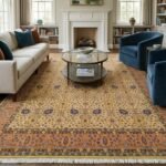 Large Hand Knotted Wool Oushak Carpet | Luxury Floor Rug view 12