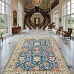 Oushak Style Wool Carpet | Traditional Hand Knotted Rug view 5