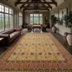 Large Hand Knotted Wool Oushak Carpet | Luxury Floor Rug view 18