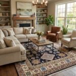Premium Handmade Oushak Wool Carpet | Hand Knotted Rug view 14
