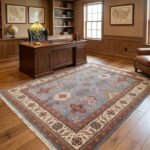 Hand Knotted Wool Oushak Rug | Heritage Inspired Carpet view 12