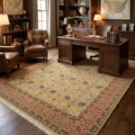 Large Hand Knotted Wool Oushak Carpet | Luxury Floor Rug view 14