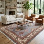 Hand Knotted Wool Oushak Rug | Heritage Inspired Carpet view 9