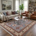 Hand Knotted Wool Oushak Rug | Heritage Inspired Carpet view 6