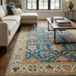 Oushak Style Wool Carpet | Traditional Hand Knotted Rug view 1