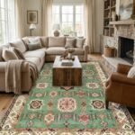 Custom Wool Oushak Carpet | Hand Knotted Handmade Rug view 16