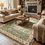 Custom Wool Oushak Carpet | Hand Knotted Handmade Rug view 15