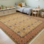 Large Hand Knotted Wool Oushak Carpet | Luxury Floor Rug view 10