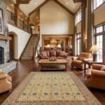 Large Hand Knotted Wool Oushak Carpet | Luxury Floor Rug view 8