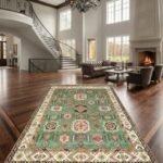 Custom Wool Oushak Carpet | Hand Knotted Handmade Rug view 14