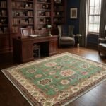 Custom Wool Oushak Carpet | Hand Knotted Handmade Rug view 6