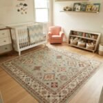 Classic Wool Oushak Carpet | Hand Knotted Artisan Rug view 6