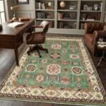Custom Wool Oushak Carpet | Hand Knotted Handmade Rug view 9