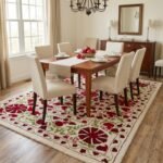 Designer Hand Tufted Wool Rug | Modern Geometric Pattern view 2