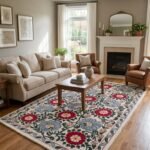Custom Hand Tufted Wool Rug | Bespoke Handmade Carpet view 6