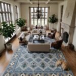 Indian Hand Tufted Wool Rug | Artisan Handmade Carpet view 11