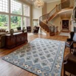 Indian Hand Tufted Wool Rug | Artisan Handmade Carpet view 10