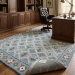 Indian Hand Tufted Wool Rug | Artisan Handmade Carpet view 9