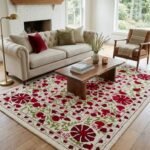 Designer Hand Tufted Wool Rug | Modern Geometric Pattern view 18