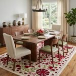 Designer Hand Tufted Wool Rug | Modern Geometric Pattern view 17