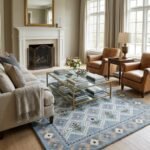 Indian Hand Tufted Wool Rug | Artisan Handmade Carpet view 1