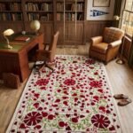 Designer Hand Tufted Wool Rug | Modern Geometric Pattern view 14