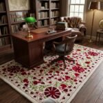 Designer Hand Tufted Wool Rug | Modern Geometric Pattern view 3