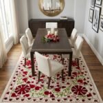 Designer Hand Tufted Wool Rug | Modern Geometric Pattern view 12