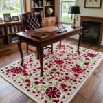 Designer Hand Tufted Wool Rug | Modern Geometric Pattern view 11