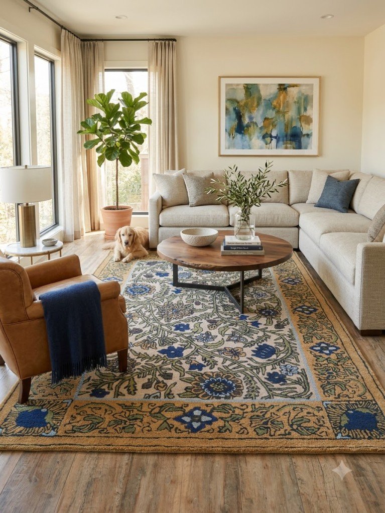 Premium Wool Hand Tufted Rug | Contemporary Floor Design