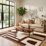 Premium Wool Moroccan Area Rug | Artisan Handmade Design view 9