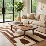 Premium Wool Moroccan Area Rug | Artisan Handmade Design view 6