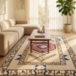 Traditional Wool Moroccan Rug | Handmade Berber Carpe view 12