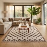 Modern Wool Moroccan Rug | Handwoven Geometric Design view 15