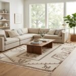 Designer Wool Moroccan Rug | Handmade Tribal Pattern view 13