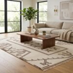 Designer Wool Moroccan Rug | Handmade Tribal Pattern view 10
