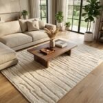 Boho Wool Moroccan Rug | Handcrafted Geometric Area Rug view 9