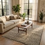 Luxury Wool Moroccan Rug | Handmade Berber Style Carpet view 1
